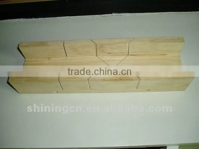 mitre box with wooden