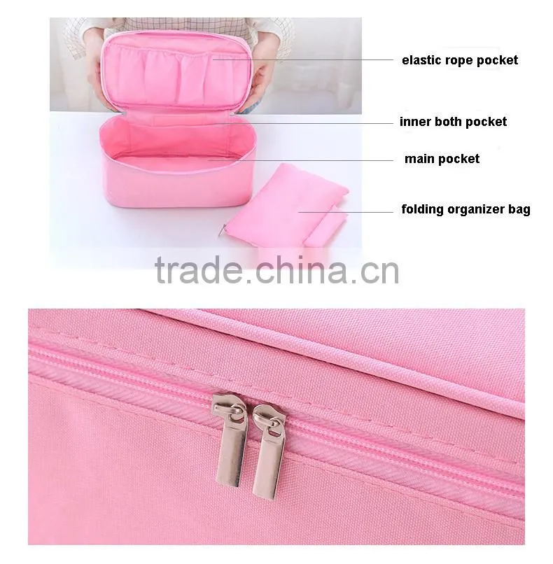 New style cosmetic bag and clothes bra organizer bag for travel