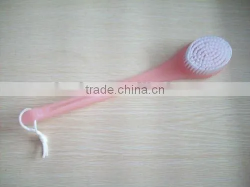 plastic handle bath brush with nylon