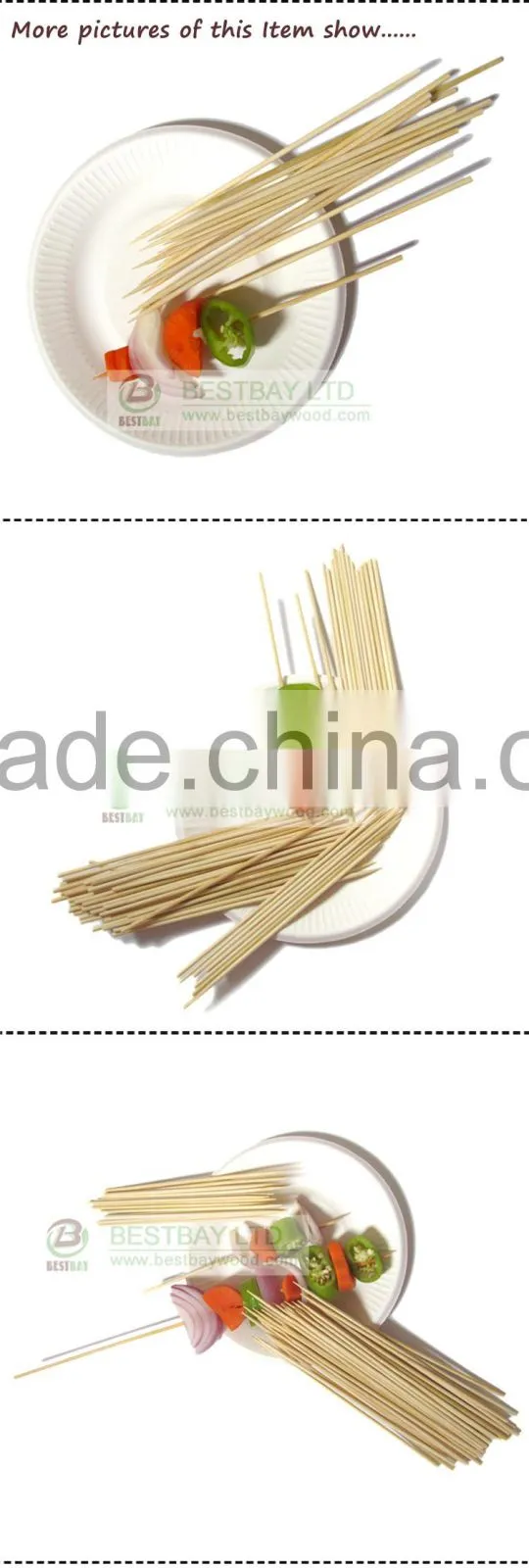 Bamboo BBQ skewer natural