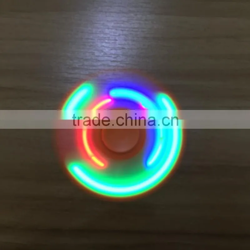 free sample OEM factory price hot sale beautiful fidget spinner anti stress pressure bearing colorful led light hand spinner