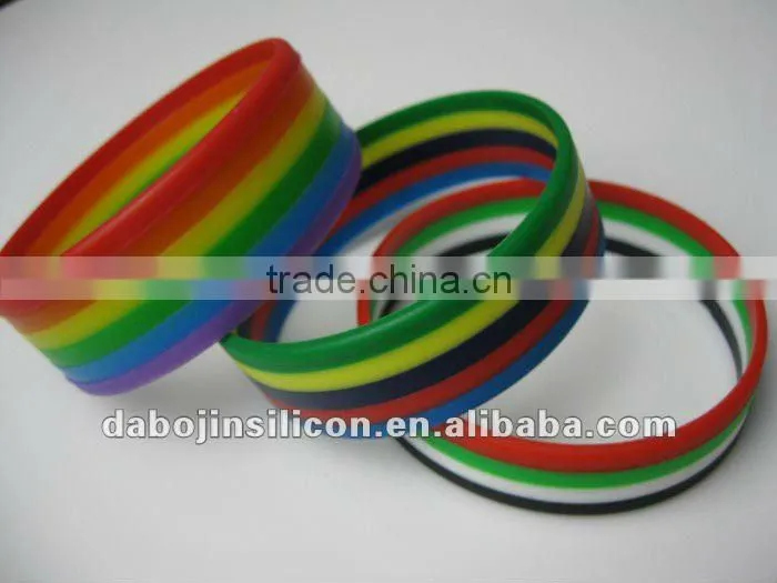 3 layers colors rubber band