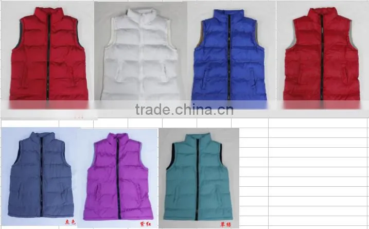 Hight quality winter women vest jacket in fashion mens