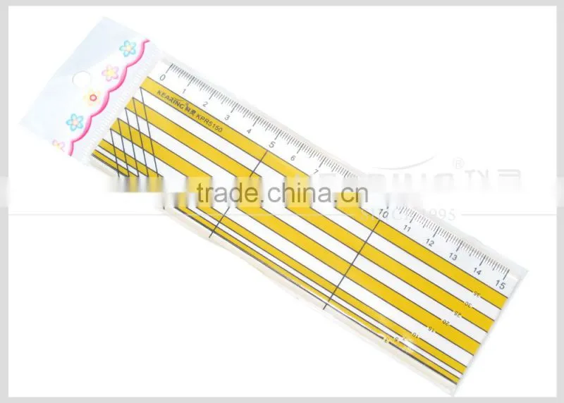 Kearing Acrylic 15cm Straight Ruler Quilting Ruler with 2mm thickness for patchwork sewing#kpr5150