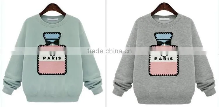 Pullover women girl sweater non-inverted Velvet cute jacket female autumn winter coat