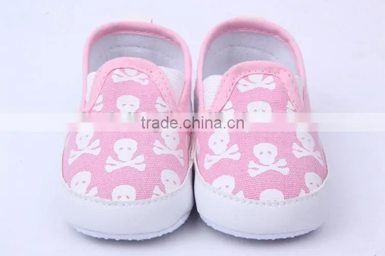 boys and girls blue skull cotton baby canvas shoes Halloween days shoes