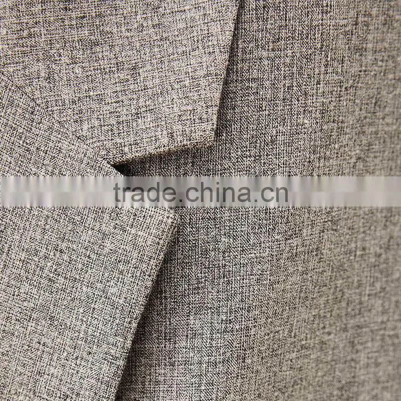 Career ladies medium length loose fit solid linen spring blazers womens