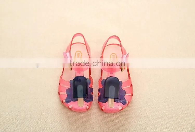 ice cream design cute girl's summer sandals