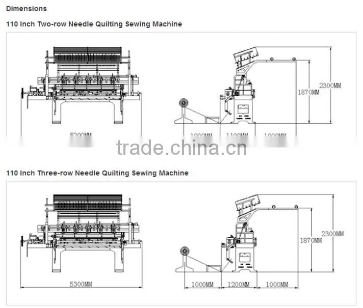 Mattresses and blankets quilting machine(CSDS110"-2)
