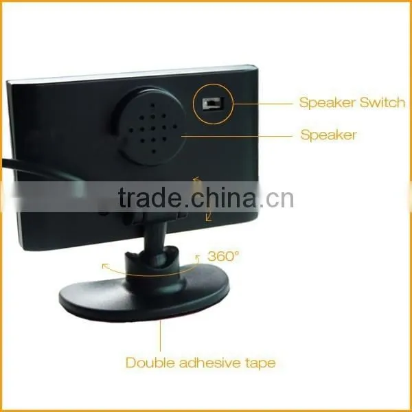 Yellow Green Orange Background Car LCD Display Sensor Parking System