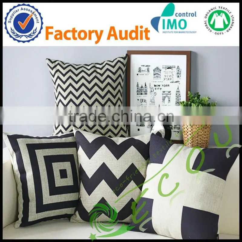 2014 new design cotton linen sofa cushion