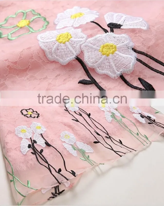 Fashion Women Organza Floral Embroidered Lace Prom Dress Ladies Sexy Printed Mini Dress