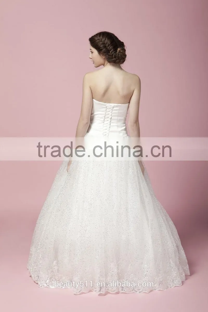 sweetheart mermaid lace mermaid color off-the-shoulder wedding dress bridal for bride V-neck bridal dress 2017 AS280