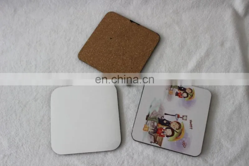 sublimation wood tea coaster with pearlescent tea cup coaster hardwood coffee cup mats