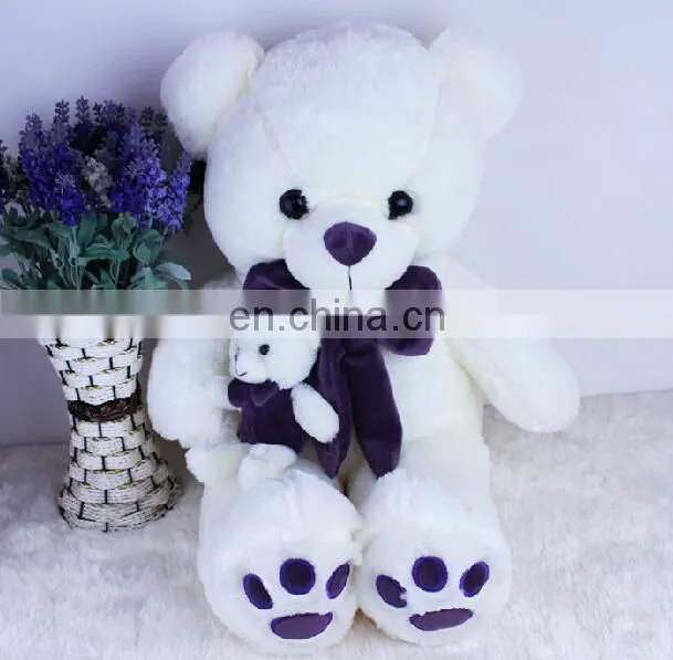 HI EN71 valentine best gift big soft white lovely teddy Red heart large stuffed toy animals
