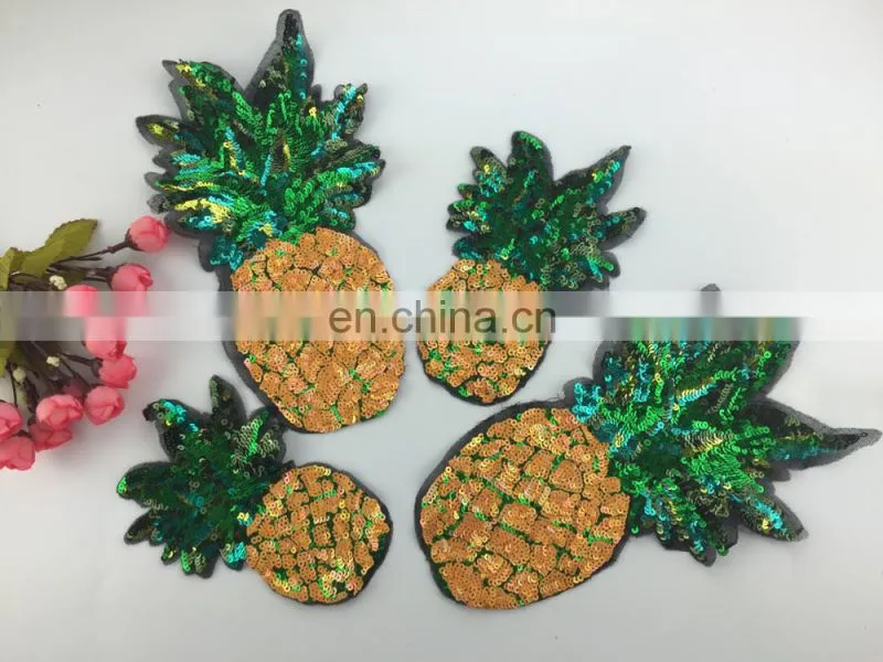 fashion design double side patch with colorful sequin