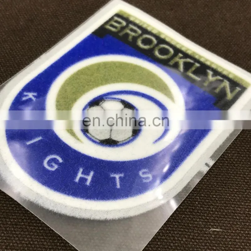 factory whosale iron on flock patch