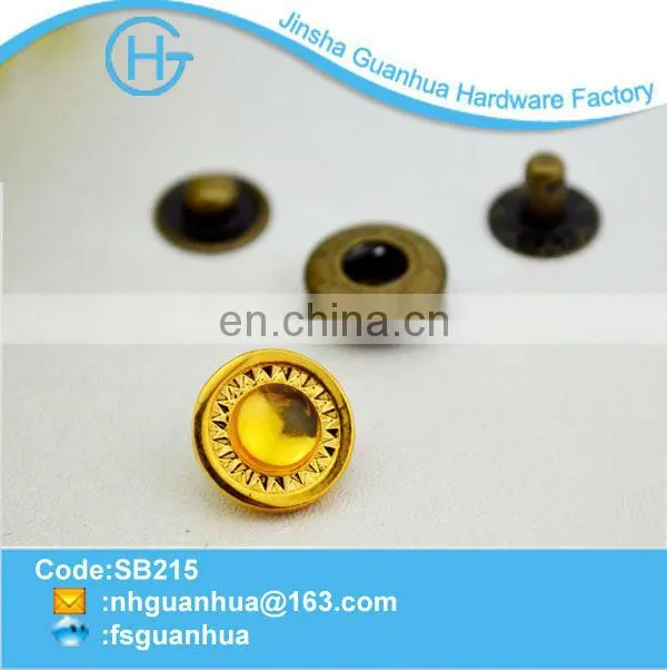 2014 button manufacture customized high quality color metal snap button customized to OEM