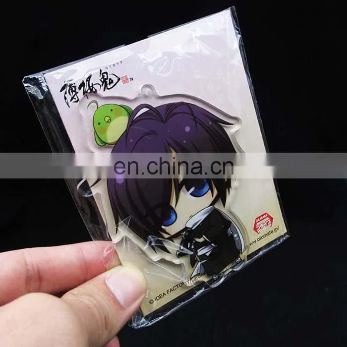 New creative printed acrylic keychain with Japanese cartoon image
