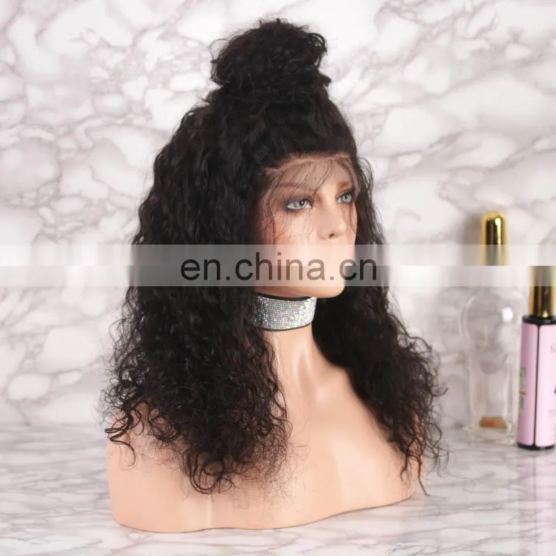 Natural Color Wholesale Price Good Quality Virgin Brazilian Human Hair Full Lace Wig
