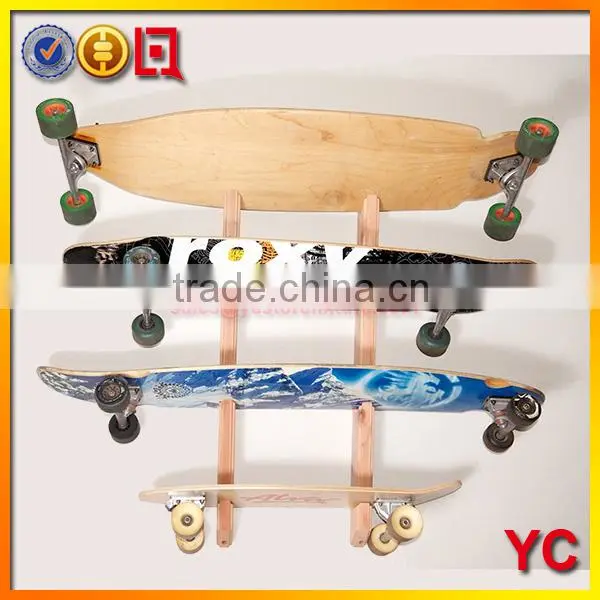 Acrylic skateboard display rack