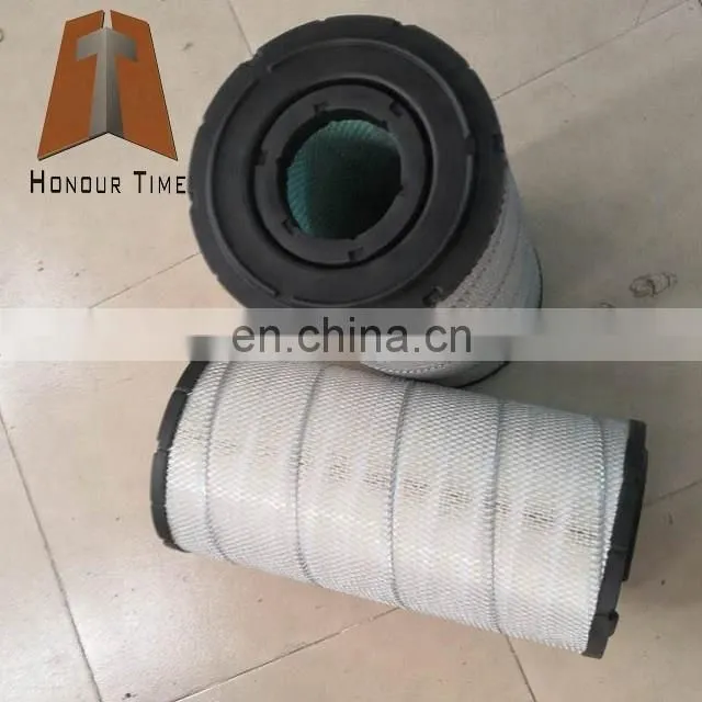 600-185-4110 element outer 600-185-4120 element inner Excavator for PC200-8 PC220-7 PC240-8 6D107 Air filter