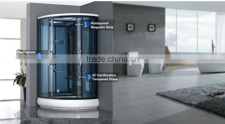 China Supplier Luxury Acrylic Freestanding Bathroom cheap Steam Shower Cabin K-7045