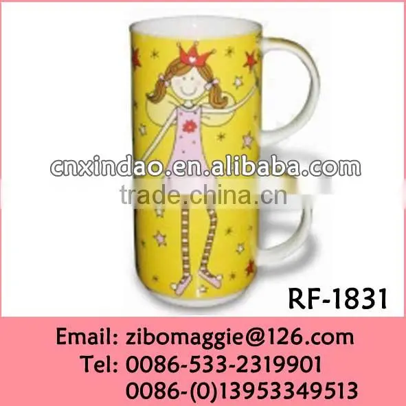 Zibo Made Hot Sale Wholesale Stackable Personalized Ceramic Coffee Mug with Handle