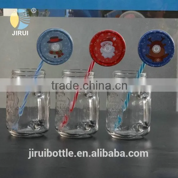 70mm christmas mason jar lids