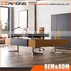 Cheap simple modern customized 1.2m panel board colorful brown wood office study cum computer table desk for 1 person