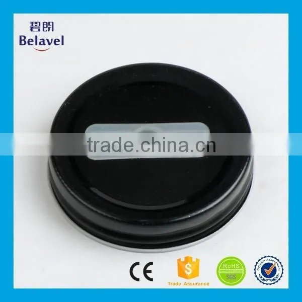 Hot sale gold tinplate metal screw lid for mason jars