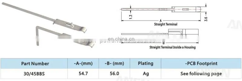Anen Power Product PCB Connector 45A 600V folk lift Connector with Terminal