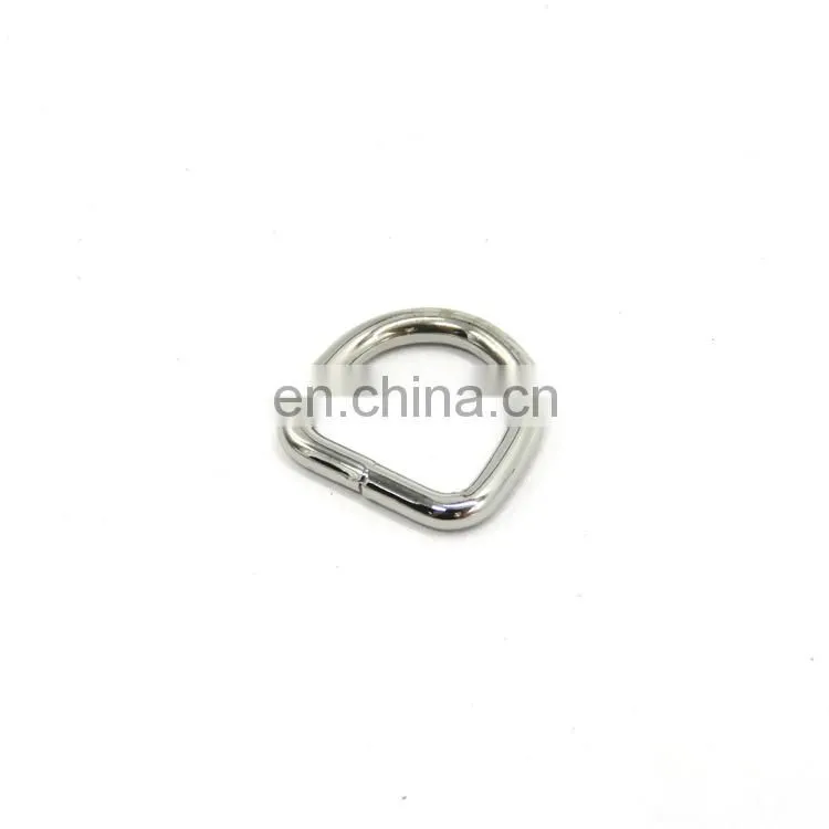 Factory Price Welded Metal Iron weld D Ring For Handbags