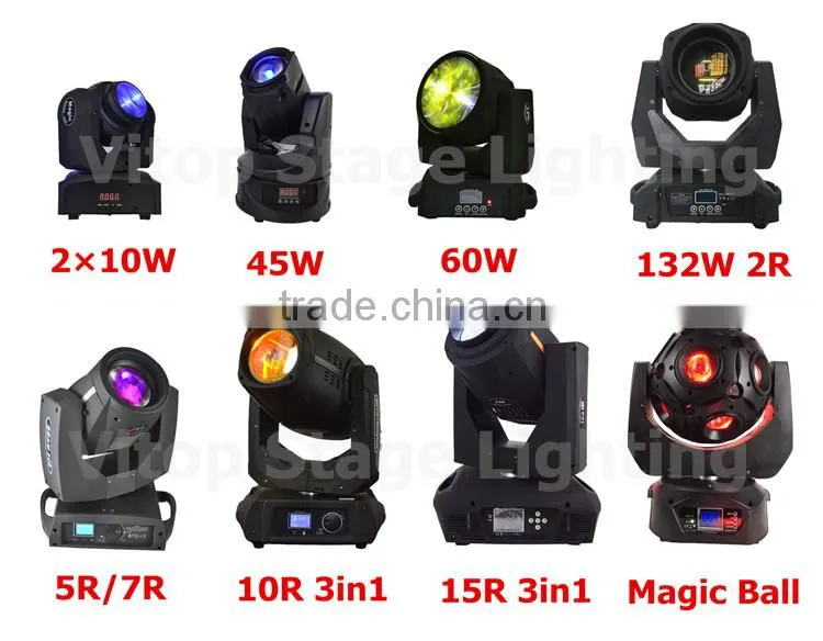 stage lighting mini beam light 45W with 6-facet prism
