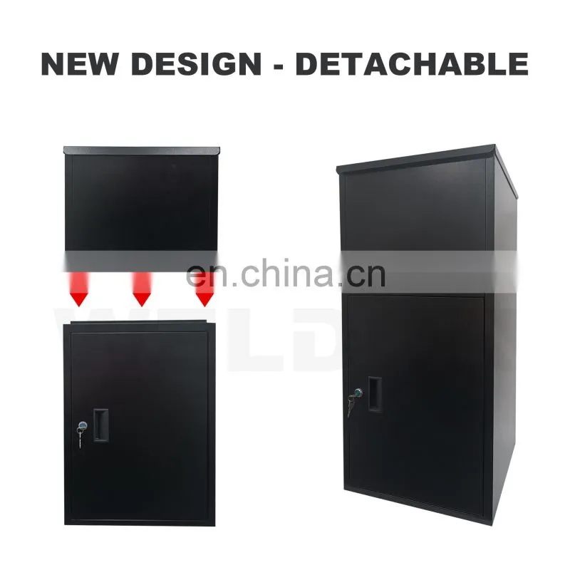 Extra Large Mailbox for Parcel Outdoor Package Metal Parcel Delivery Drop Box