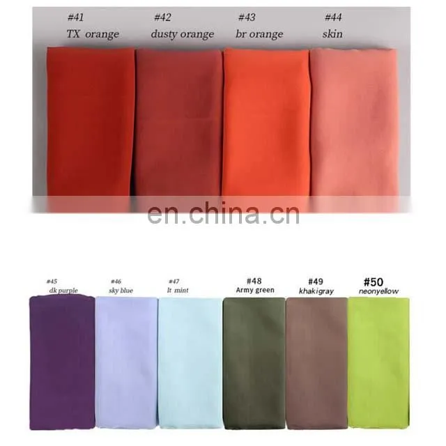 Wholesale Plain Georgette Foulard Hijab Muslim