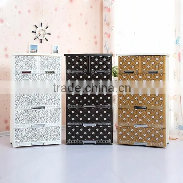 Plastic foldable portable drawer wardrobe manufacturer in China