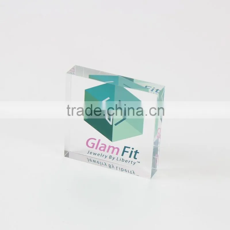 Acrylic Logo Block Glass Block Acrylic Nameplates Signage Customize