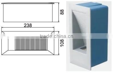 ip65 aluminum led terrace lamp