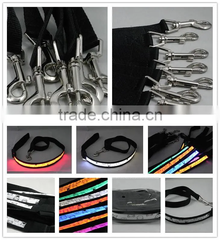 China Pet Supplies Uninterrupted In abundant supply shimmering & Glowing Led Dog Leads Pet Leashes