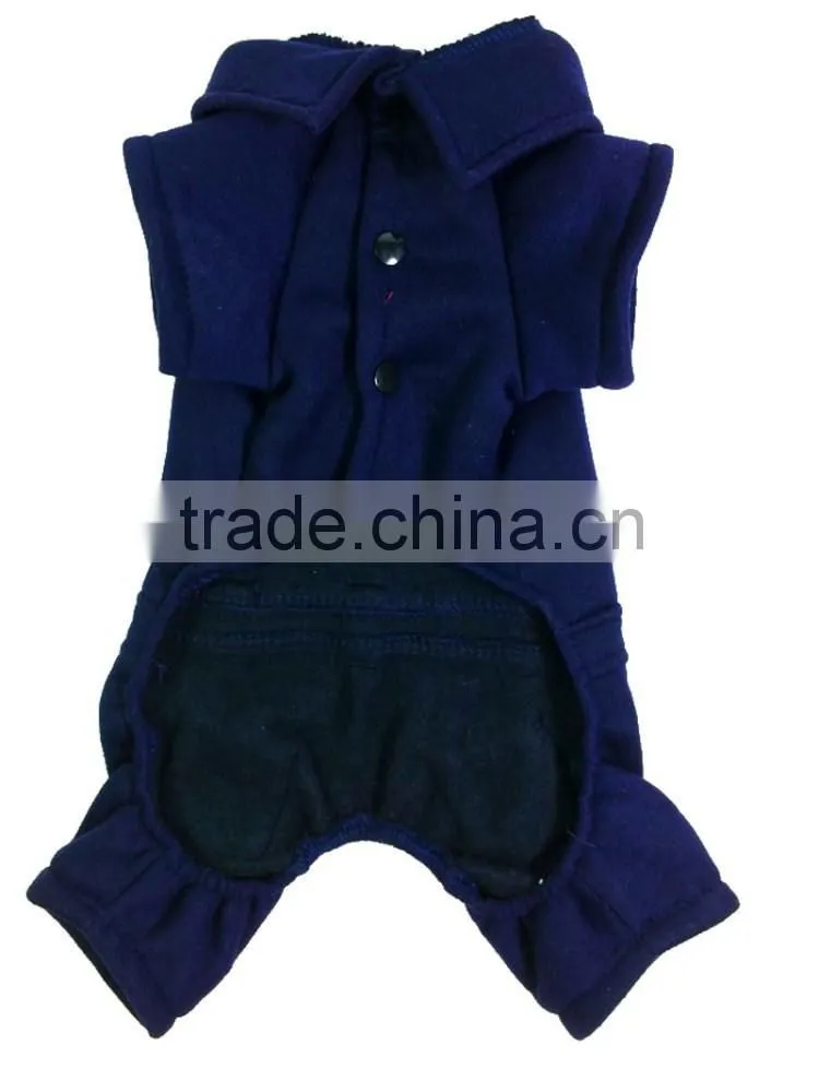 Blue Color Spring and Autumn Apparel USA FBI Printed Pet Fleece Dog Clothes