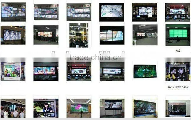 46 inch LCD video wall with narrow bezel 7.3mm