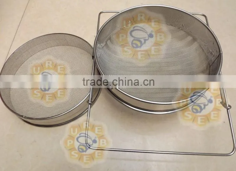 High quality Stainless steel double layer honey filter honey strainer