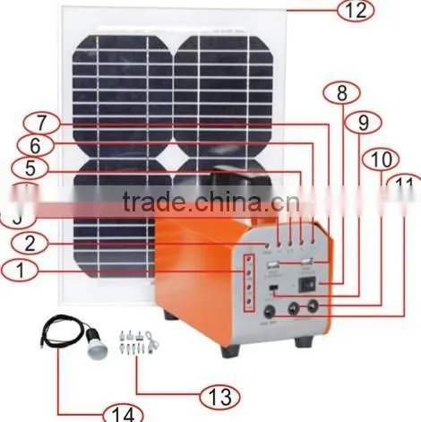 2016 factory supply 10W 20W 30W portable solar home system kit,best solar energy system and off grid solar system