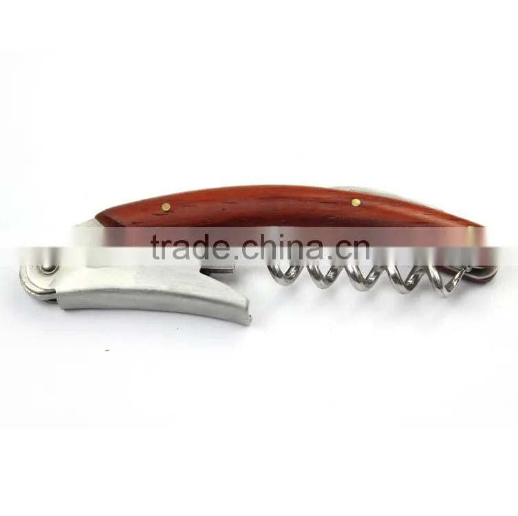 New design wooden handle corkscrew