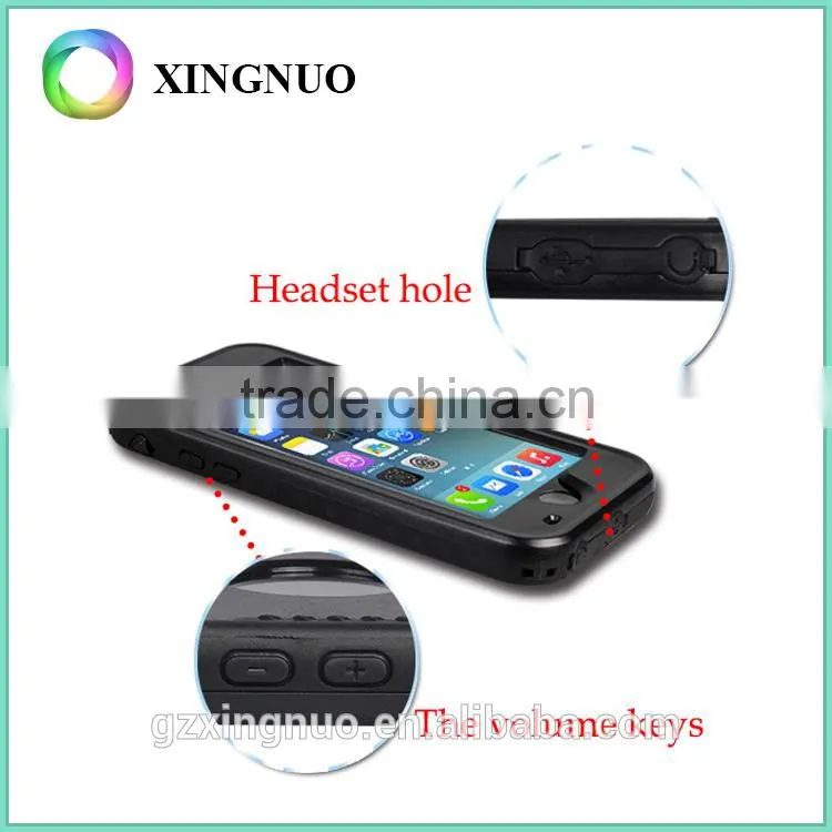Hot selling Waterproof silicone pc cell phone case cover for iphone 6