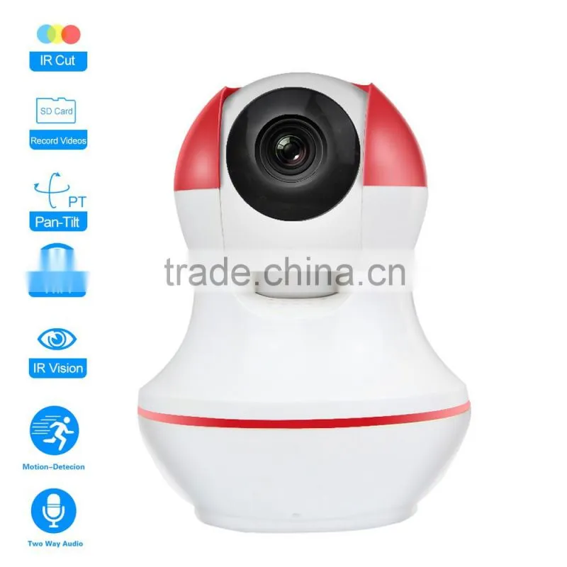 CE ROHS FCC approval two way talk cctv camera wifi ip camera with night vision