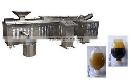 Microwave countercurrent extracting machine