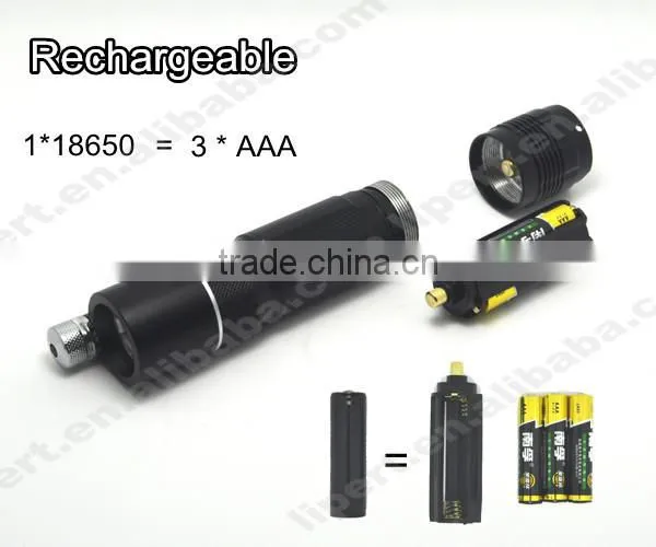(1500043) New Design Aluminum 240LM Power Rechargeable LED Infrared Flashlight