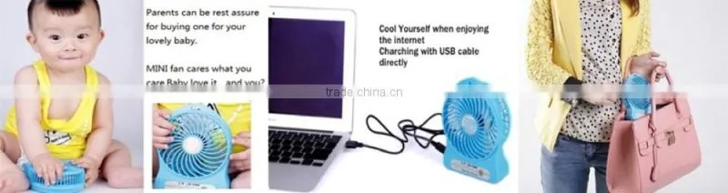 Funny style Easy Carry Pocket Mini Powerful 3 hight speed fan for Family Travelling